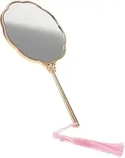 NULYLU Portable Hand Mirror Chinese Style Makeup Mirror Lightweight Compact Reflection for Women Friends Family Travel