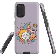 For Samsung Galaxy S20 Tough Protective Cover, Sleeping Moon