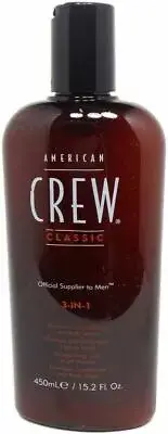 American Crew - 3-In-1 Shampoo, Conditioner, & Body Wash 15.2oz NW FREE SHIPPING