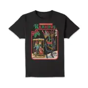 Steven Rhodes Holiday Fun With Krampus Unisex T-Shirt - Black