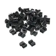 DIP IC Chip Socket Adapter Flat Pin 6P 2.54mm Pitch IC Socket, 30 Pack
