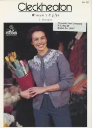 Cleckheaton Knitting Pattern 292 Women's 8 plys - Fair Isle Cardigan & Jumper