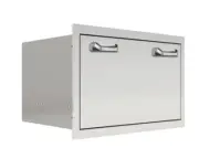 26 Inch Outdoor BBQ Kitchen Fully Insulated Stainless Steel Slide Out Ice Drawer