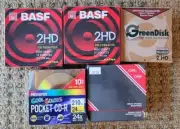 5 Boxes of Vintage Diskettes/Discs - BASF, CMS, Green Disk, Memorex SEE PICS