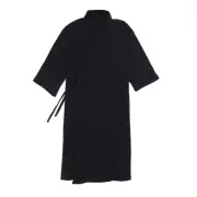 Men Kimono Yukata Bathrobe Robe Gown Long Sleeve Nightwear Cotton Japan Chic Red
