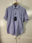 BOSS Hugo Boss Mens Size M 16.5” Neck 33-34” Chest Stripe Shirt New With Tags