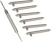 [Olytop] 18mm Quick Release Pins for Garmin Vivoactive 4S/Venu 2S/Venu 3S/Vivomove 3S, 6PCS Stainless Steel Watch Band Pins Diameter 1.5mm + Spring Bar Tool for Forerunner 255S/265S