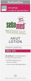 Sebamed Dry Skin Urea Akut 10% Lotion Fragrance-Free 400 ml with Dispenser, Moisturising, Relieves Tension, Long-Lasting Protection Against Drying Out for Men and Women