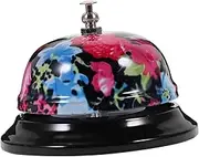 Printed Manual Reception Bell with Delicate Design Practical Service Call Bell for Restaurants Bars and Home Use Easy to Use Loud and Sound Suitable for Elderly Assistance and Pet