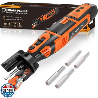 Sharp Pebble Cordless Lawn Mower Blade Sharpener – Adjustable 20°- 40° Angle