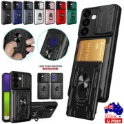 For Samsung S25 S24 S23 S22 S21 S20 Ultra Plus Note20 Shockproof Ring Case Cover