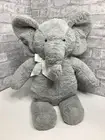 Pottery Barn Kids Grey Elephant 28” Plush Stuffed Animal Baby Jumbo Lovey Bow