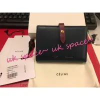 在飛比找蝦皮購物優惠-CELINE Strap Medium 雙色 防刮皮革 皮夾