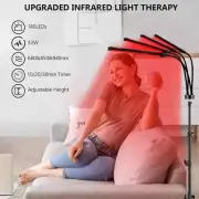 Red Light Lamp, 4 Head Infrared Lamp with Bracket, 660nm, 850nm and 940nm