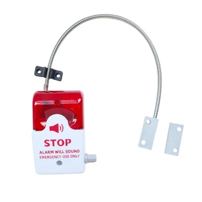 Exit Stopper Door Alarm with Alarm Sound Max. 110dB Adjustment Helps Prevent ...