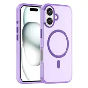For iPhone 16 Plus Case, Compatible with MagSafe Frosted Cover, Dark Purple