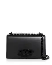 McQueen Jeweled Leather Shoulder Bag OS