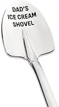 Dad’s Ice Cream Shovel Spoon Gifts for Daddy Dad Christmas Birthday Gift from Daughter Son Ice Cream Related Gifts for Ice Cream Lover Engraved Gifts Spoon for Dad Who Has Everything