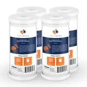 4PK of Big Blue 5 Mic Coconut Shell Carbon Block Water Filter Cartridges 10x4.5"