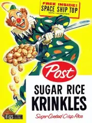Post Sugar Rice Krinkles Cereal Box High Quality Metal Magnet 3 x 4 inches 9569
