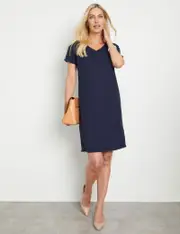 Noni B Linen Shift Dress