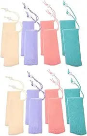 minkissy Elegant Soap Bag Mesh Soap Holder Shampoo Bar Pouch Soft Breathable for Bathroom