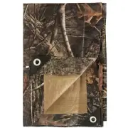 LOOGU Heavy Duty Waterproof Tarp, Bionic Tree Camo Multi Purpose Poly Cover
