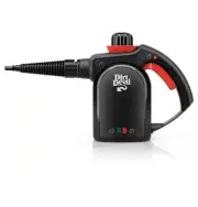 7-in-1 Portable Corded Handheld Steamer with 7 Muli-Surface Cleaning Tools Black