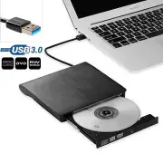 Slim External USB 3.0 CD DVD RW ROM Writer Drive Burner Reader Player PC Laptop