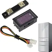 DC Amp Meter | 2 in 1 LED Digital Voltage Meter DC 0-100V Ammeter | Voltage Display, DC Ammeter for Family, Friends, Home