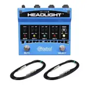 Radial Engineering Headlight Bundle with 2 6-foot 1/4" TS Instrument Cables