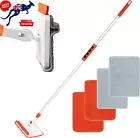 49" Baseboard & Wall Cleaner Mop with Long Handle for Floors, Tiles, Windows