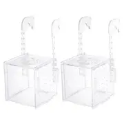 2 Pcs Fish Tank Isolation Box Ornamental Incubator Aquarium