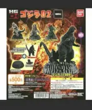 Bandai Godzilla HG D + Godzilla 02 Gashapon 4 set mini figure Capsule toys