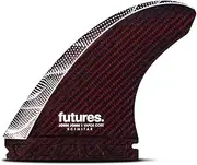 Futures Fins JJF Scimitar Vapor Core Thruster Fin Set - Large - Red/Carbon