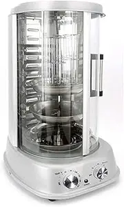 Smokeless Electric Barbecue Grill, 31L Self-Rotating Large-Capacity Skewer Machine, Brazilian Barbecue Turkish Barbecue Machine, Roasted Sweet Potato Machine