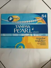 Tampax Pearls Plastic Unscented Regular 84 Tampons