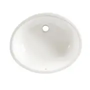 American Standard 0496.300 White Ovalyn 17" Undermount Porcelain Bathroom Sink