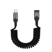 USB5 Spring Cable 240W Charging 80Gbps Data Transfer 16K Display Type C Cable