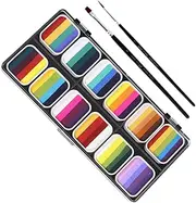 Face Paint Set 12 Assorted Colors Body Paint Kit Safe Non-toxic Easy to Use for Boys and Girls Adults