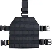 Tactical MOLLE Drop Leg Platform Universal Drop Leg Panel with Adjustable Belt & Thigh Straps