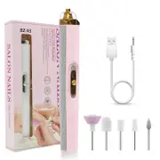 USB Professional Electric Pen-Shape Nail Machine 5 IN 1 LED Nail Art Drill Set File Nail Pedicure Drill Nails Apparatus