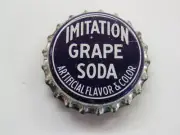 Old Soft Drink Bottle Crown Cap ~ Imitation GRAPE SODA Pop with Hanging Hook