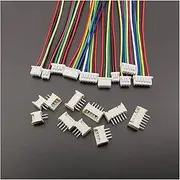 ROBAUN 10Sets Mini 1.25mm Pitch 2/3/4/5/6/7/8 Pin Single-Ended with Terminals Housing Plug Wire Cable Connector 28AWG 10/15CM(Length 15cm,3Pin)