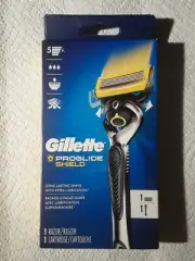 Gillette Proglide Shield Cartridges With One Handle And One Cartridge, Sealed.