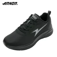 在飛比找momo購物網優惠-【ARNOR】阿諾 輕量防滑慢跑鞋 男 極致黑(ARMX33
