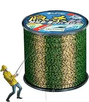 Invisible Fishing String - Camouflage Fishing Thread | Abrasion Resistant Camouflage Fishing Cable, 500-Meter High-Strength Nylon Thread for Sea Fishing, Ice Fishing, Freshwater & Saltwater
