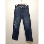 【G.VINTAGE】LEVI'S /LEVIS 501 系列李維斯經典排釦中腰直筒牛仔長褲 32腰