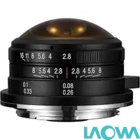 在飛比找momo購物網優惠-【LAOWA】老蛙 4mm F2.8 Fisheye 全周 