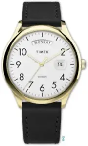 Timex TW2W68500 Men's Modern Easy Reader 40mm Leather Strap Watch